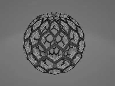 Shadow Light Lamp - hexagon 3D print model