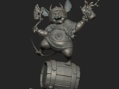 Mouse Viking 3D print model