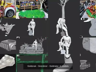 Goldorak - Grendizer - Goldrake 3D Model Pack