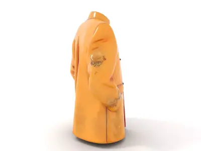 Golden Embroidered Jacket model pack Low-poly 3D model