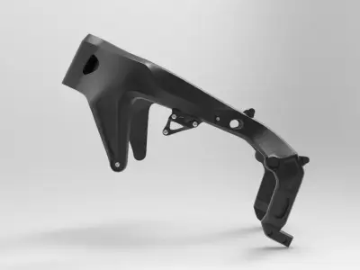 YAMAHA MT09 MAIN FRAME REAL SCALE telaio principale 3D print model