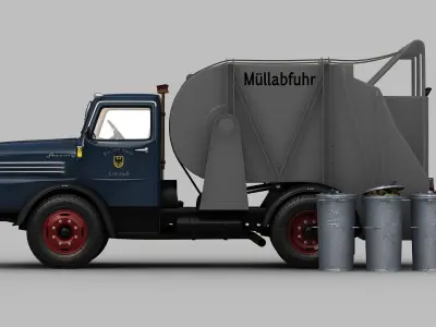 IFA S4000-1 Garbage Truck 3D model