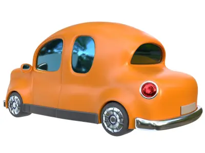 Cartoon car 3D model