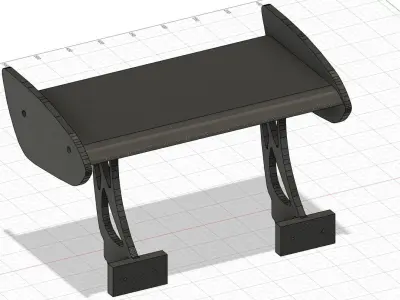 Rear Wing Shelf 3D print model