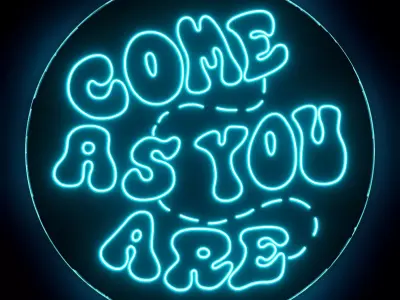 Come As You Are Neon Sign 3D model purchase
