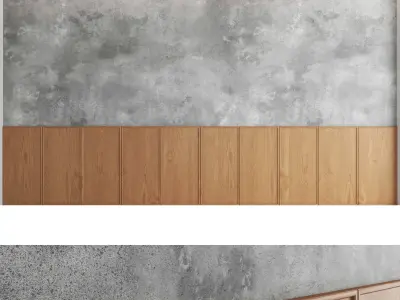 Decorative wall panel set 44 3D model