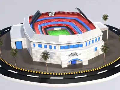 Soccer-Stadium 3D Model stadium Free 3D model