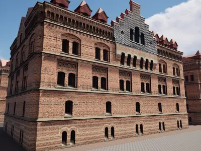 Big Building Apartment Design Free 3D model