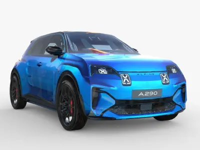 Alpine A290 2025 New Low-poly 3D model