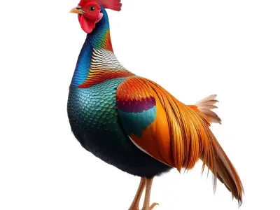 Vibrant Rooster model pack Low-poly 3D model