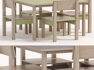 Childrens Table and Chair Olivia By Neposedam 3D model