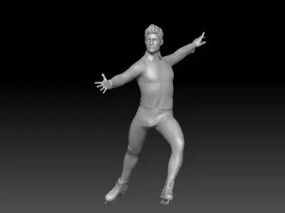 figure skating boy 1 3D print model