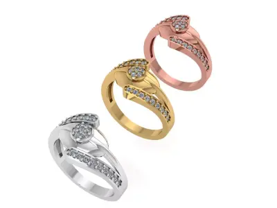 Engagement Ring Free 3D print model 25