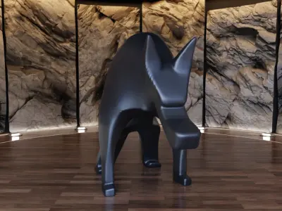 Wolf Beast Creature Figure Fan Art Toy  3D print model