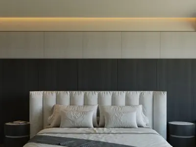 Bedroom interior scenes 3D model 9