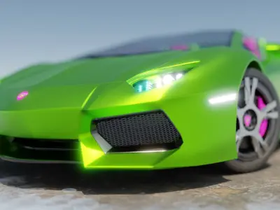 Green Concept Car 3D model