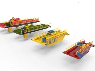 Overhead Crane 3D model