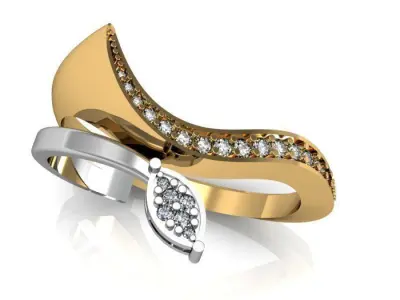 daimond ring Free 3D print model