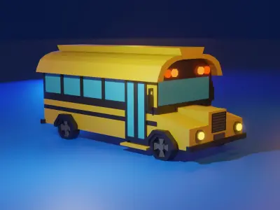 Low Poly Car Pack Low-poly 3D model