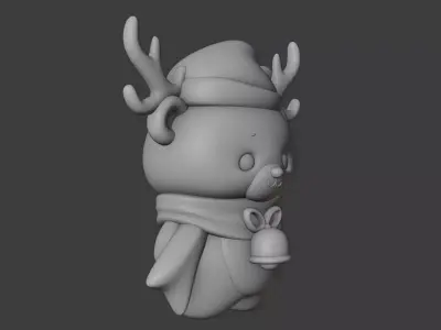 Christmas bear 130 3D print model