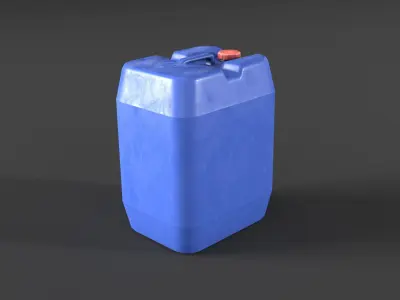 Plastic Water Gallon Low-poly 3D model