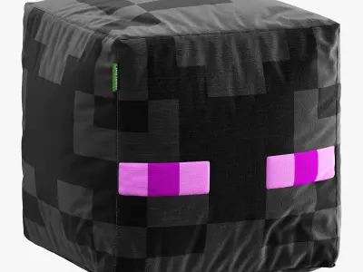 minecraft ottoman set 002 3D model