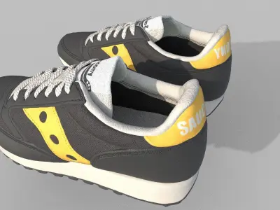Casual Shoe Low-poly 3D model