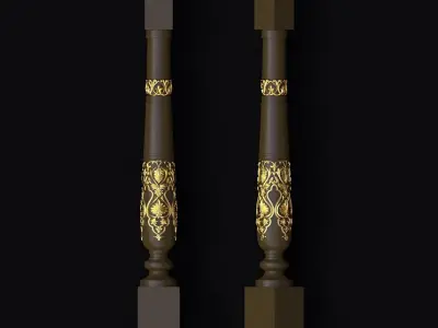 antique baluster 3D model