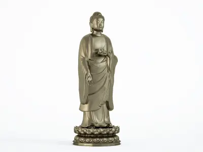 Buddha sculpture statue 3D model