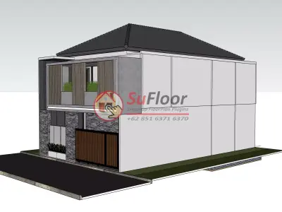 House 10x17m code 622 - Sketchup 3D model 3D model 3D model
