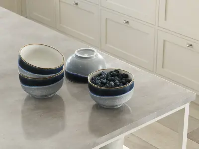 HKLIVING - Noodle bowl - gray blue 3D model