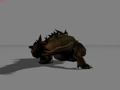 Comodo Reptile Animal Low-poly 3D model