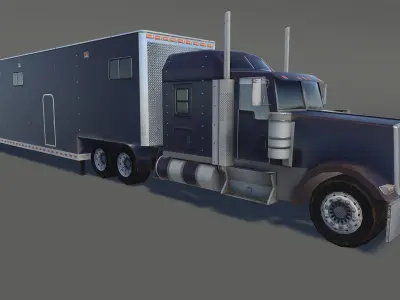Transport Truck  Low-poly 3D model