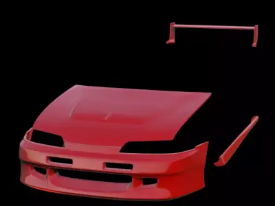 Mugen Zenki Integra Type R DC2 Low-poly 3D model