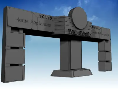 Fair Gate exhibition Event a384a 3D model