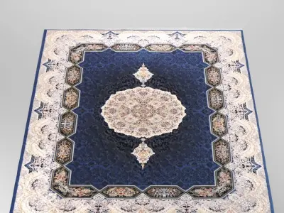 Persian Carpet Collection-vol8-4k texture Low-poly 3D model