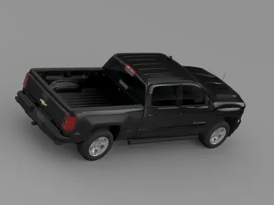 Chevrolet Silverado LT Z71 Crew Cab GMTK2 Standart Box 2016 3D model