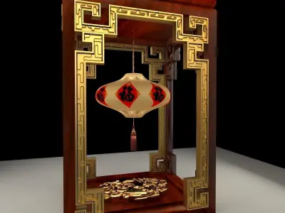 Chinese lantern 3D model