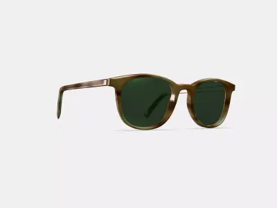 Durand Sunglasses in Oak Resin Matte 3D model