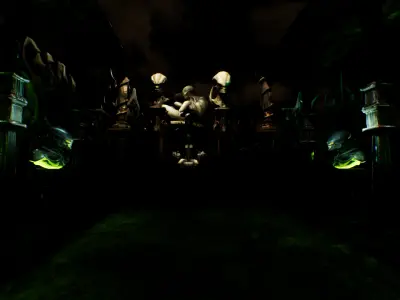 Alien Science Fiction Asset Pack Low-poly 3D model