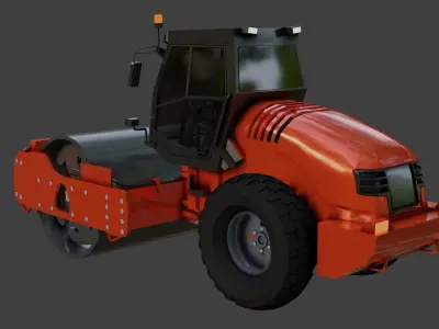 construction vehicle Low-poly 3D model