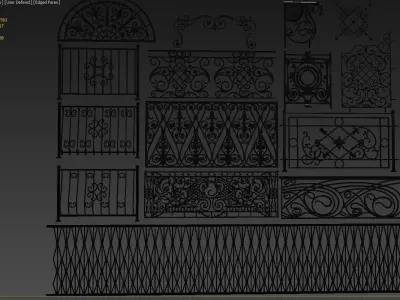 Iron Wrought Set 3D model