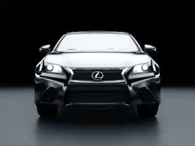 Lexus GS350 Low-poly 3D model