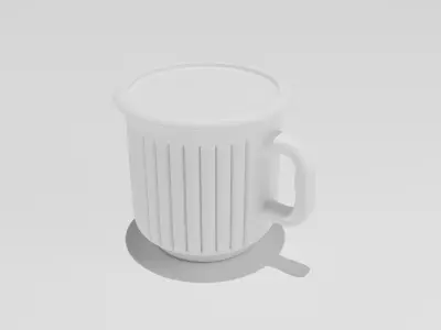 Tea coffee mug with saucer or cover Free 3D model