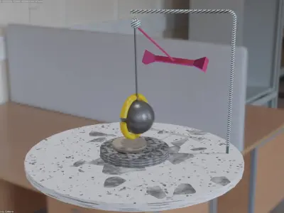 Loop pendulum animation Free low-poly 3D model