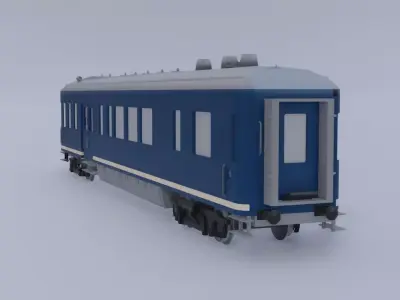 Dutch vintage dining car 3D model