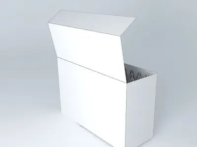 crayon box Free 3D model