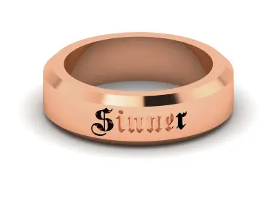 Band Ring 3D print model