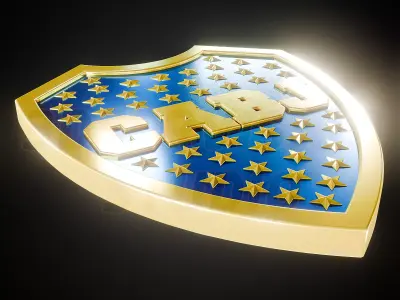 Boca Juniors logo - Cinematic - 3D print 3D model