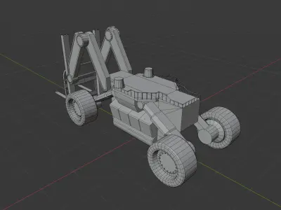 Forklift Drone Prop Low-poly 3D model